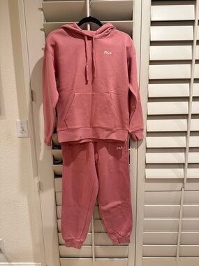 FILA NWOT Pink Hoodie and Sweatpants Set - Size XS (please see description)